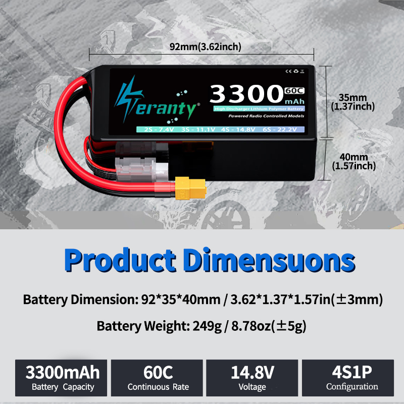 Аккумулятор TERANTY 4S 3300мАч – обзор и цена Drone Battery Plate