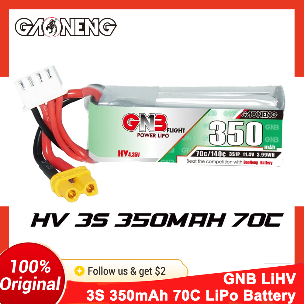 Аккумулятор LiPo Gaoneng GNB 3 – обзор и цена Drone Battery 3S