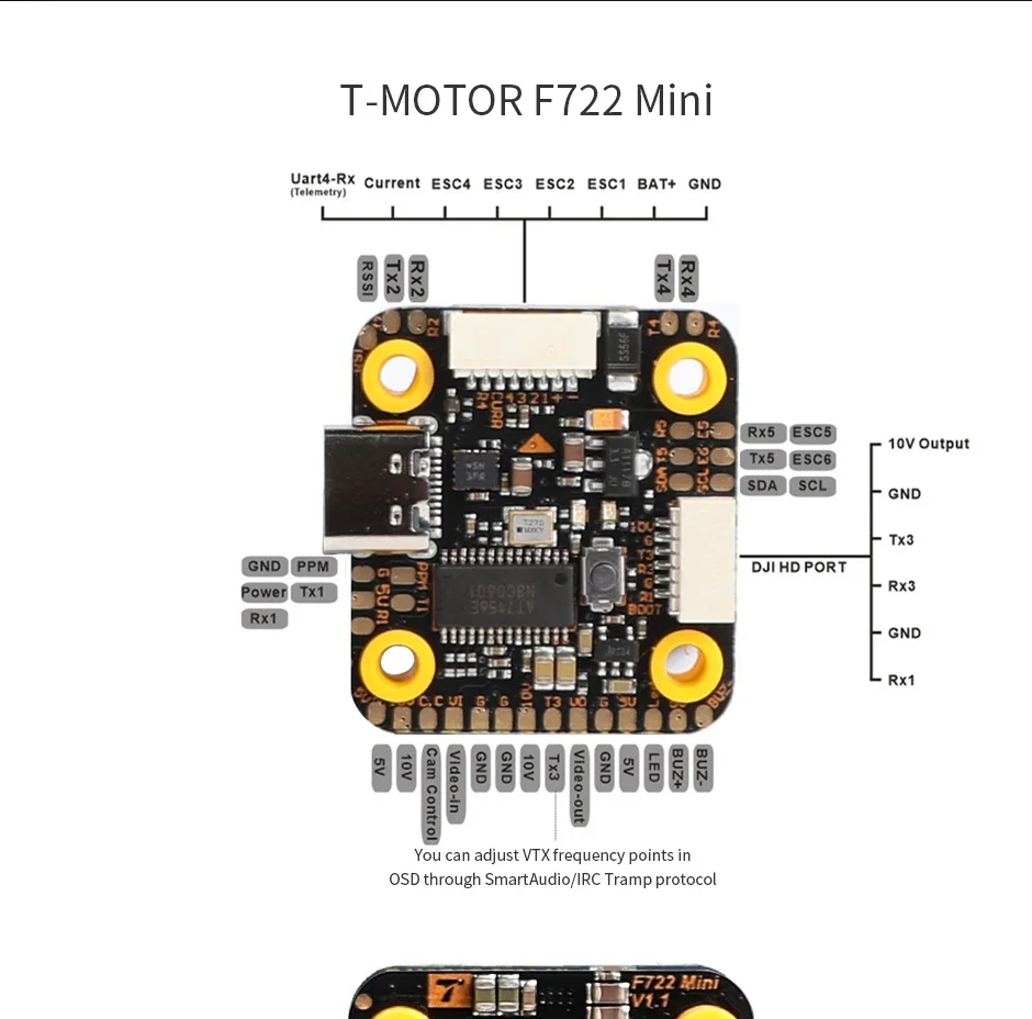 Полетный контроллер T-Motor MI – обзор и цена Betaflight Fc F7